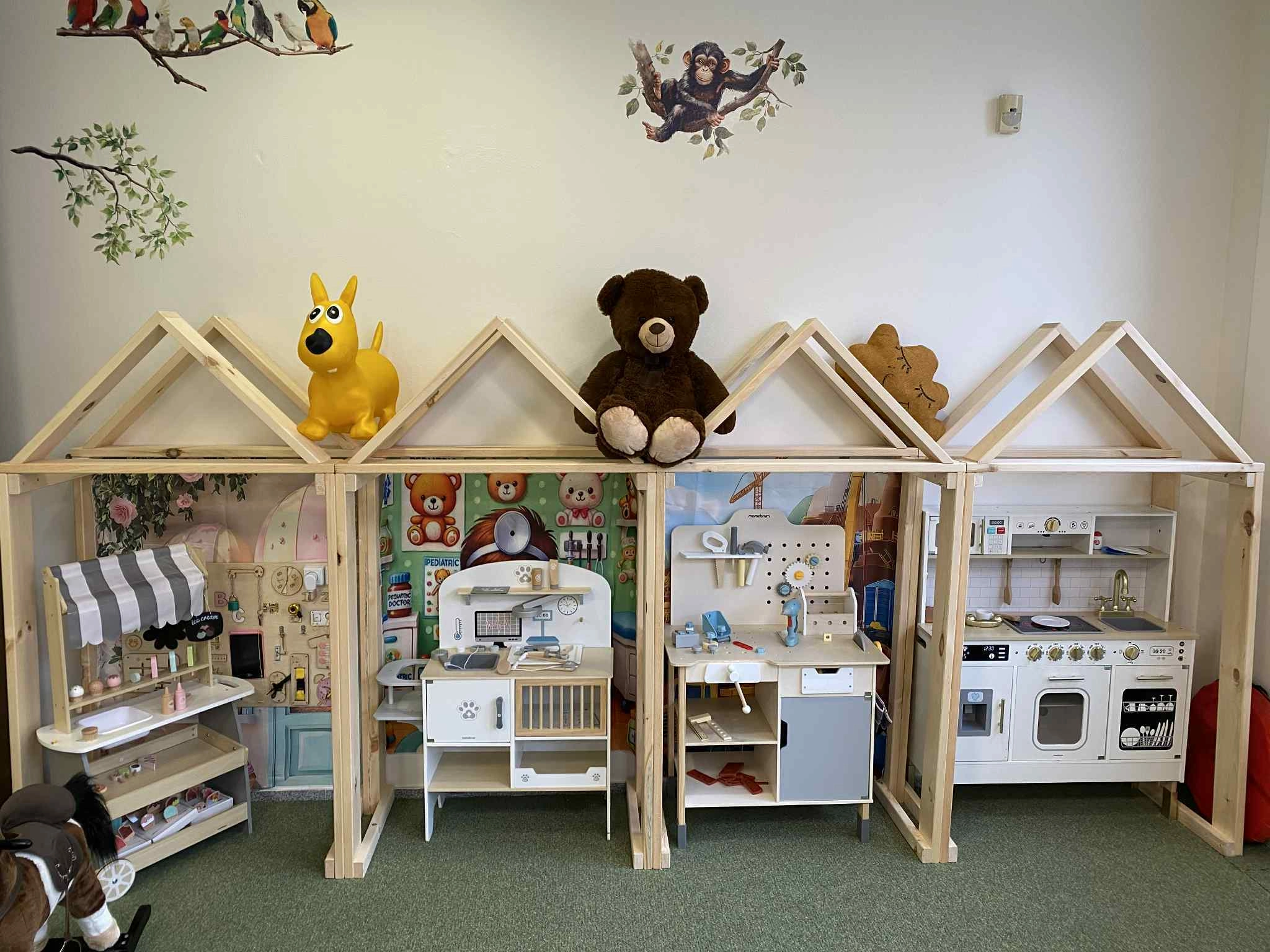 Dětský koutek s domečky